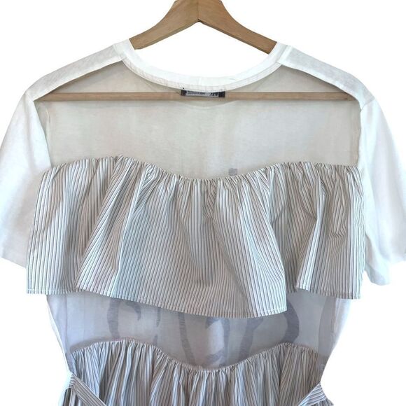 Zara Women Casual Front Dressy Back Top - Picture 5 of 6